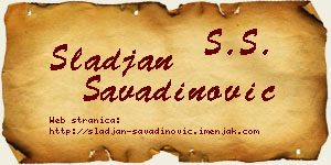 Slađan Savadinović vizit kartica